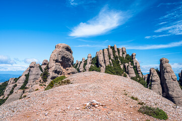 Amazing mountain range geology (Montserrta Massif, Spain, Catalonia)