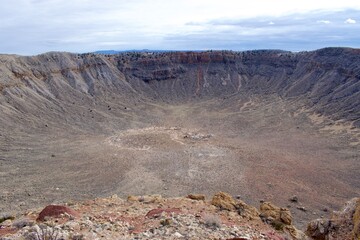 view of the Meteor crater in Arizona © Traci Hardin