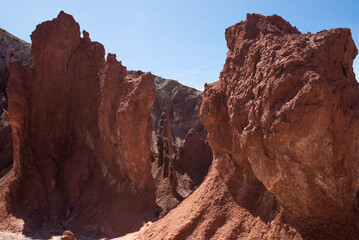 red rocks at valle arcoiris, Antofagasta, Atacama, Chile