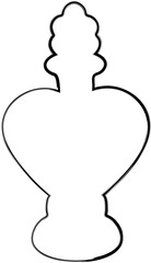 Bottle of poison halloween decoration holiday elements.