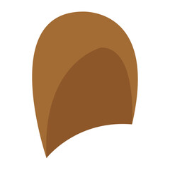 Isolated colored girl hair style Vector