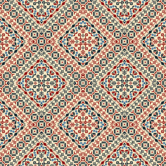 Traditional Latvian embroidery seamless pattern, vector illustration