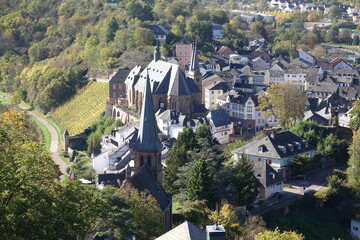 Fototapeta na wymiar Saarburg, gesehen vom Bergfried