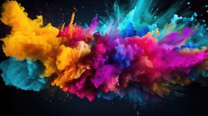 colorful powder explosion - stock concepts