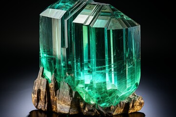 transparent green emerald
