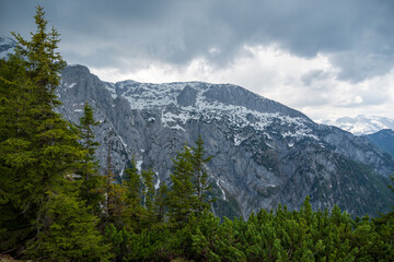 Panoramic view from Kehlsteinhaus, also known as Eagle's Nest. Bavaria, Germany.