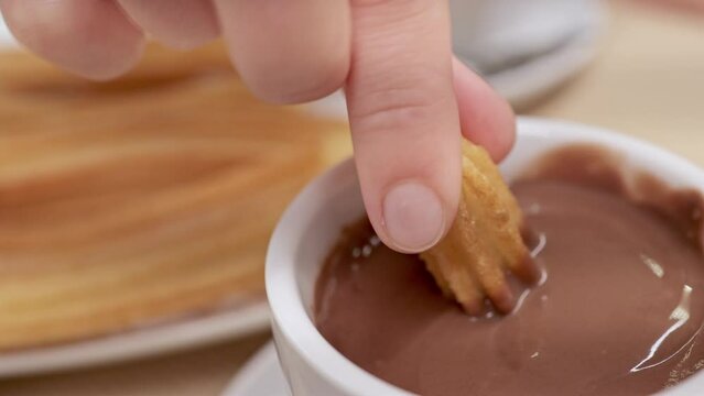 Savoring Spanish Churros: Hot Chocolate Dipping Delight