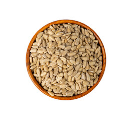 Peeled Sunflower Seeds Isolated, Raw Sunflower Kernels Group, Sun Flower Grains, Peeled Sunflower Seeds