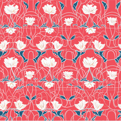 Seamless Pattern With Floral Motifs able