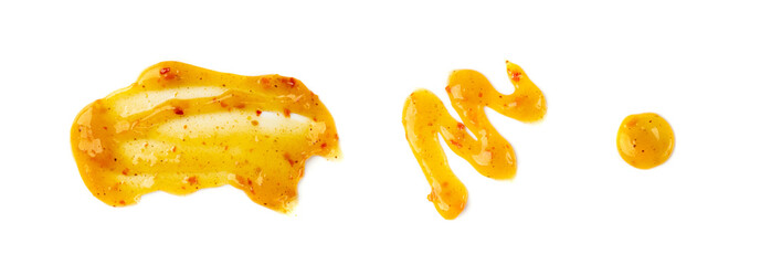 Mango Chutney, Sweet Orange Chili Paste, Mango Chilli Sauce on White