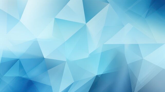 Blue aquamarin soft geometric shapes background created with Generative AI