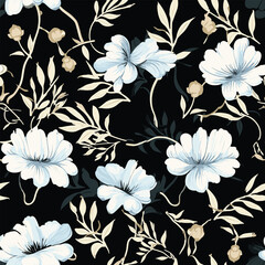 Seamless Pattern With Floral Motifs able