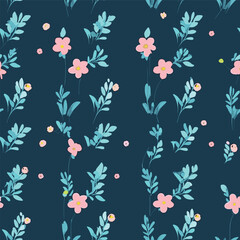 Seamless Pattern With Floral Motifs able