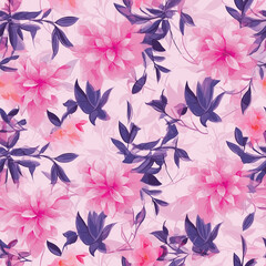 Seamless Pattern With Floral Motifs able