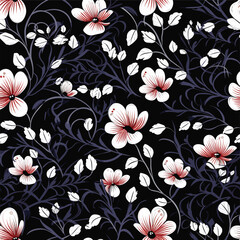 Seamless Pattern With Floral Motifs able