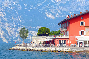 Nago-Torbole am Gardasee (Italien) - obrazy, fototapety, plakaty