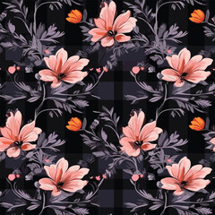 Seamless Pattern With Floral Motifs able
