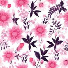 Seamless Pattern With Floral Motifs able