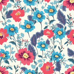Seamless Pattern With Floral Motifs able
