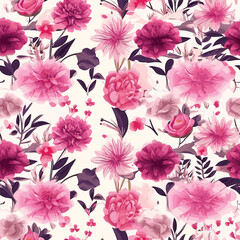 Seamless Pattern With Floral Motifs able