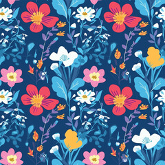 Seamless Pattern With Floral Motifs able