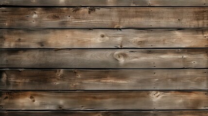 Fototapeta premium Weathered wooden planks background created with Generative AI
