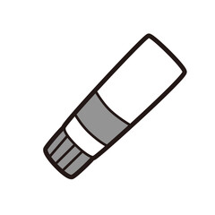 絵の具 チューブ 線画  モノクロ