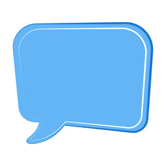 Fototapeta premium Speech bubble icon. Flat design. Isolated white background