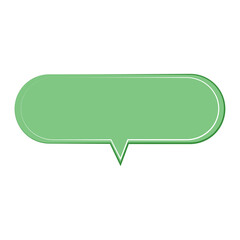 Speech  bubble  icon. Flat  design. Isolated white background