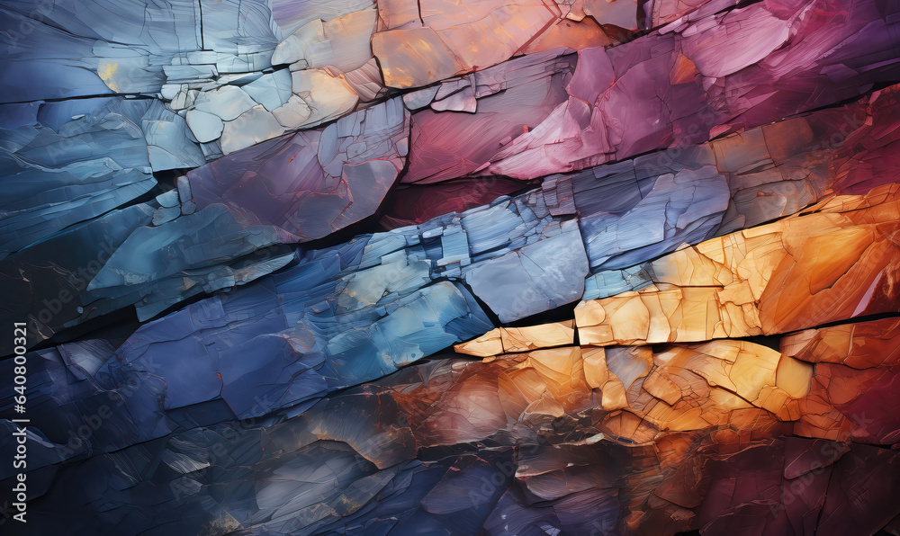 Sticker abstract stone texture background in colorful color.