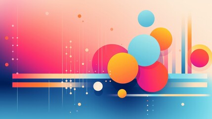 Abstract colorful retro color style with line and shape geometric. Presentation based background template design. Available for text, words, or title documents. Suitable for business and company