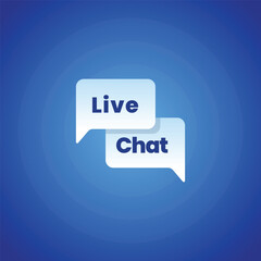 Dynamic Live Chat Interaction Illustration