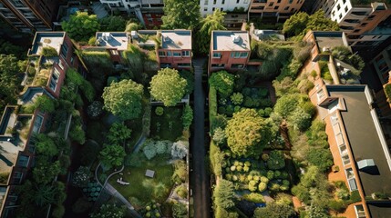 Communal Garden, Generative AI Illustration