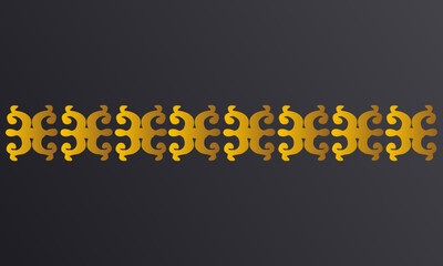 Vintage ornate linear ornaments in Kazakh traditional style. Asian floral designs. Abstract Asian elements of the national pattern of the ancient nomads of the Kyrgyz, Mongols, Kazakhs, Tatars.