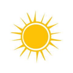 Sun icons vector symbol set