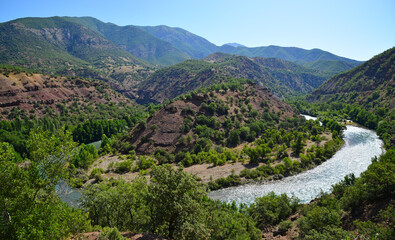 Fototapeta na wymiar Munzur Canyon in Tunceli, Turkey.
