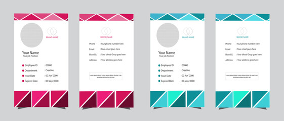 modern design template for infographics, modern design template, modern banner, set of template, id card design, 