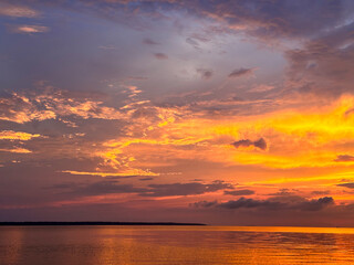 Sunset over Pamlico Sound