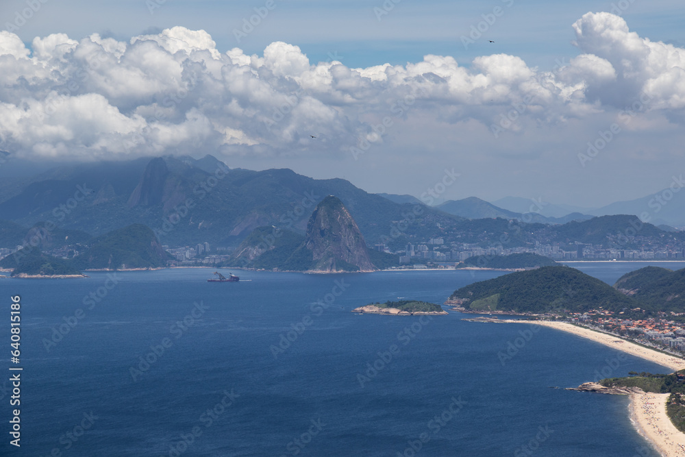 Sticker beach and rio de janeiro