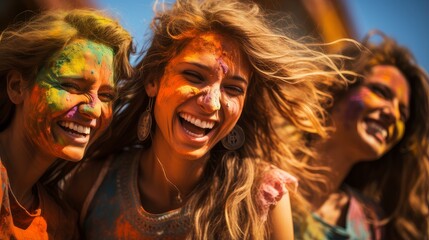 Obraz premium holi festival of colors in india