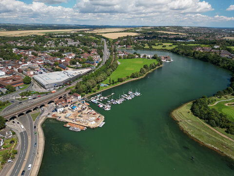 Fareham, Aerial, Photography, daytime, Drone photo. 