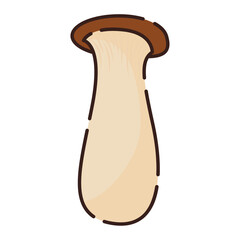 Isolated colored mushroom icon Flat design Vector