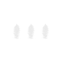 Cute White Winter Sparkly Trees Transparent Background