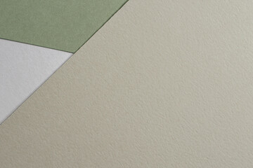 Fototapeta premium Abstract beige, olive green paper background. Paper texture background