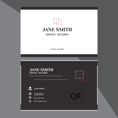 Naklejka premium Creative business card using adobe illustrator..