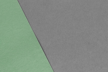 Light green and gray paper texture. Two color paper background