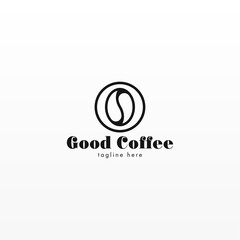 Coffee logo design concept. Coffee drink logo template. Coffee shop logo template