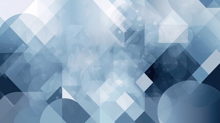 Obraz premium Abstract blue and white background with geometric shapes