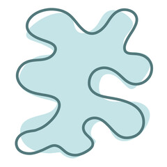 Light Blue Abstract Shape illustration Abstract Element