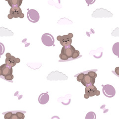 pattern with teddy bear